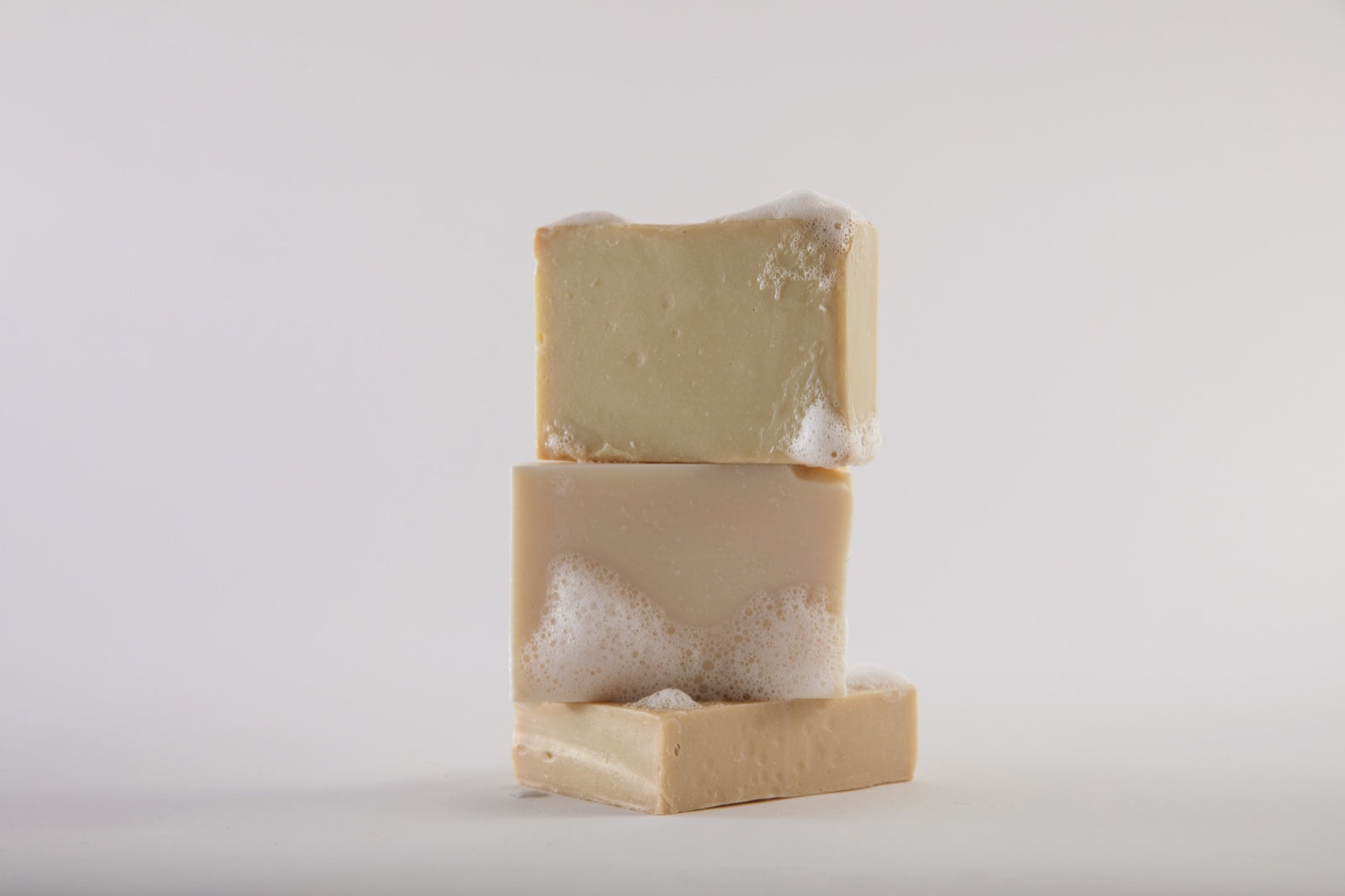 Wet, lathered BLOO Bar soap